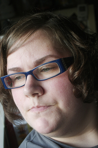 Self, looking out the window